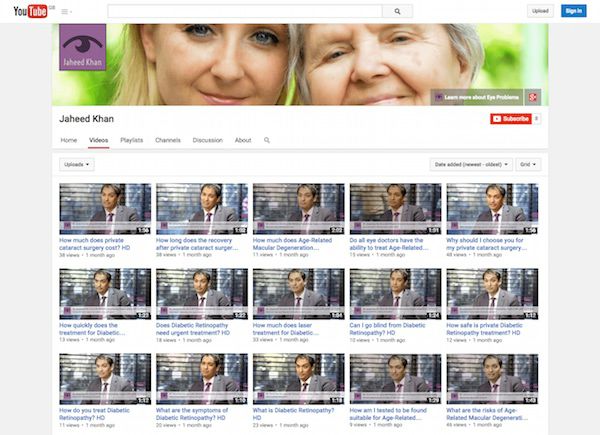 london-cataract-surgeon-gets-online-branding-makeover-jaheed-khan-case-study-YouTube-Video-Grid-LiveseySolar-laser-eye-surgery-marketing