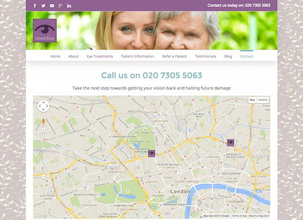 london-cataract-surgeon-gets-online-branding-makeover-jaheed-khan-case-study-practice-locations-page-LiveseySolar-laser-eye-surgery-marketing