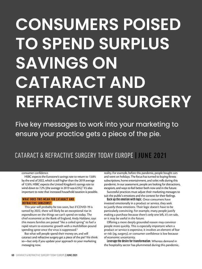 Article-cover-Consumers-Poised-to-Spend-Surplus-Savings-on-Cataract-and-Refractive-Surgery-LiveseySolar-laser-eye-surgery-marketing