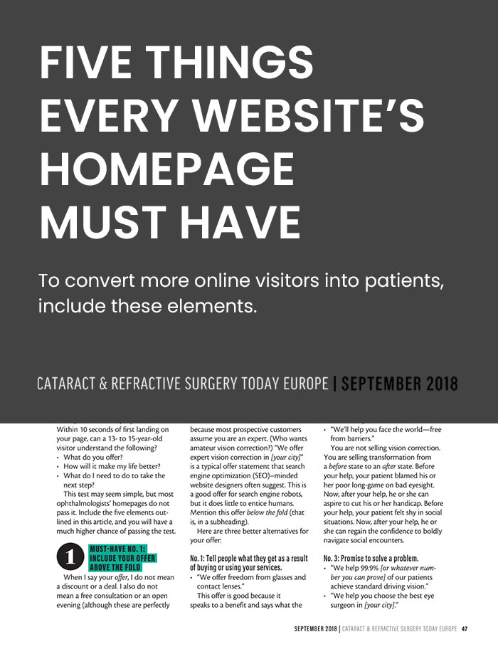 Article-cover-Five-Things-Every-Website’s-Homepage-Must-Have-LiveseySolar-laser-eye-surgery-marketing