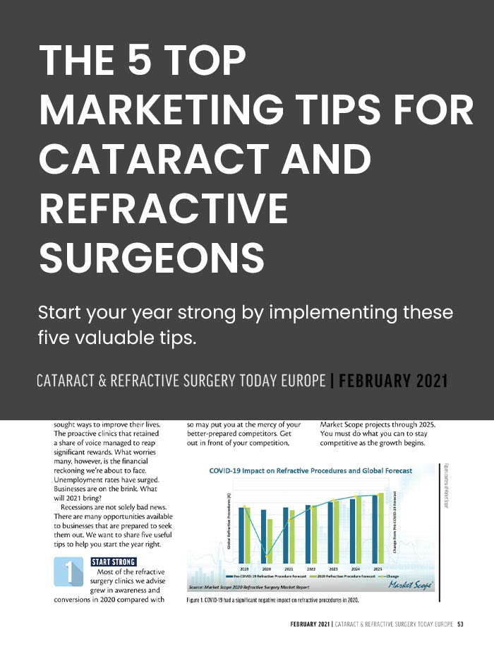 Article-cover-THE-5-TOP-MARKETING-TIPS-FOR-CATARACT-AND-REFRACTIVE-SURGEONS-LiveseySolar-laser-eye-surgery-marketing