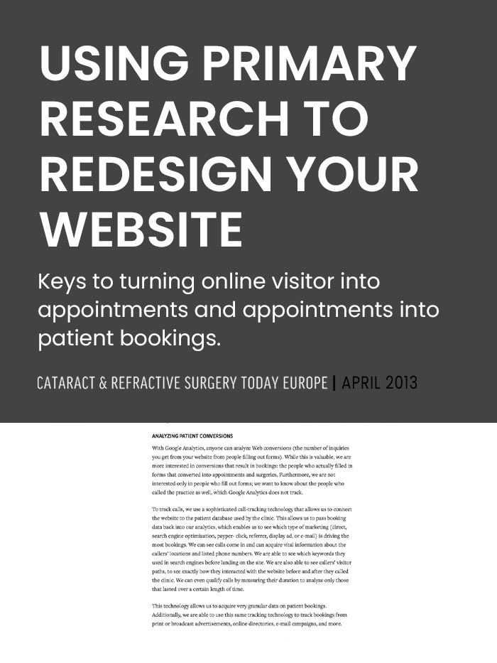 Article-cover-Using-Primary-Research-to-Redesign-Your-Website-LiveseySolar-laser-eye-surgery-marketing