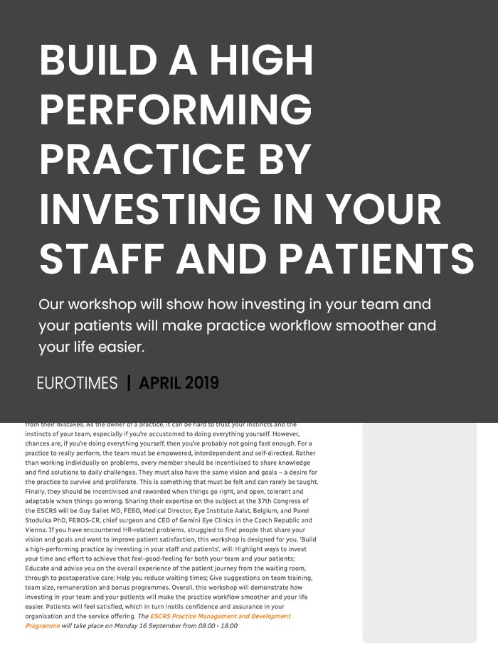 Article-Cover-Build-a-high-performing-practice-by-investing-in-your-staff-and-patients-LiveseySolar-laser-eye-surgery-marketing