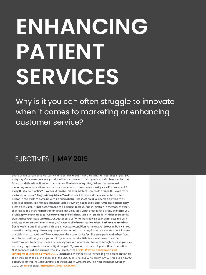 Article-Cover-Enhancing-Patient-services-LiveseySolar-laser-eye-surgery-marketing