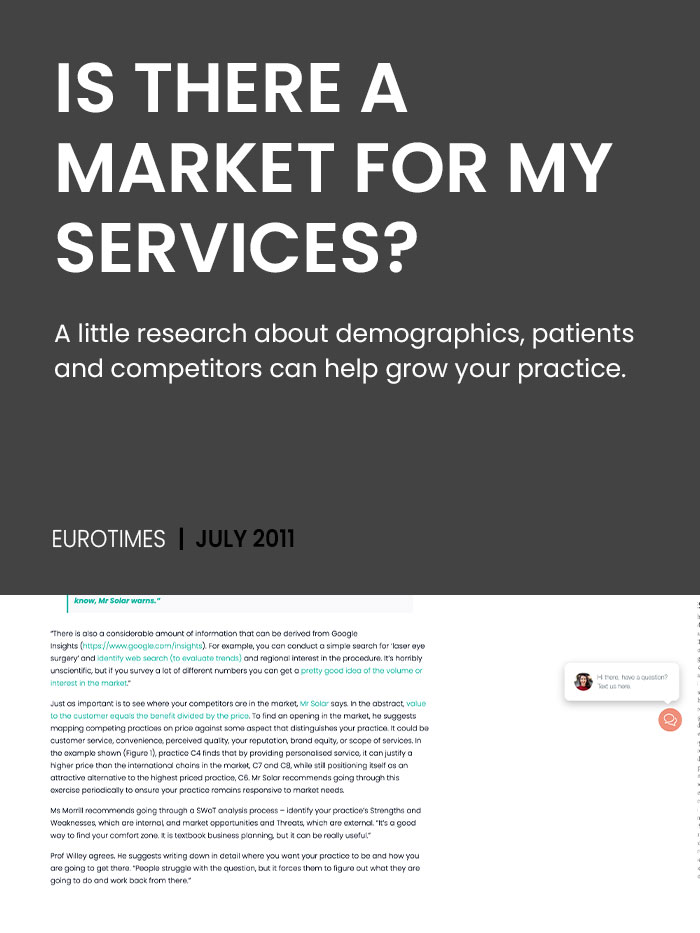 Article-Cover-Is-there-a-Market-for-my-Services-LiveseySolar-laser-eye-surgery-marketing