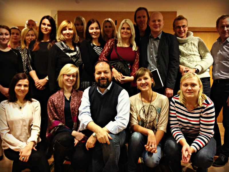 Rod Solar with the lovely KSA team in Tallinn, Estonia