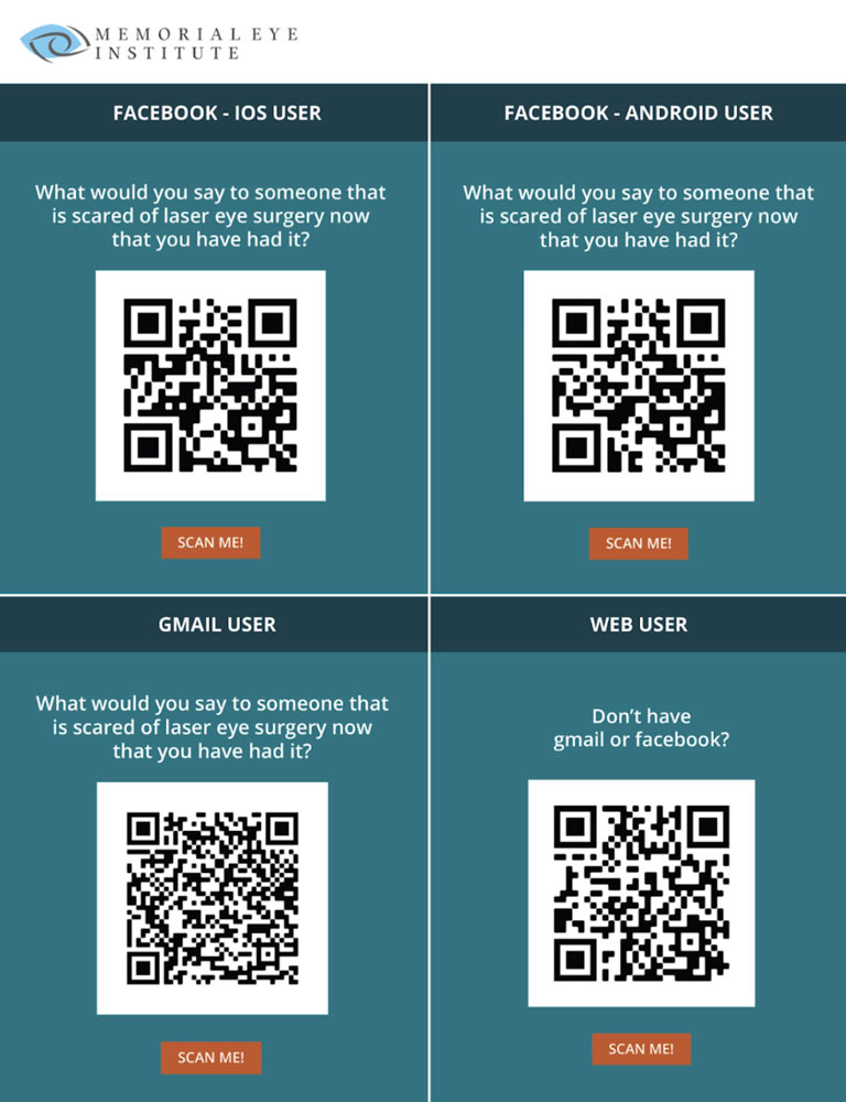 8 ways to get more customers for your practice-QR-code-card-LiveseySolar-laser-eye-surgery-marketing