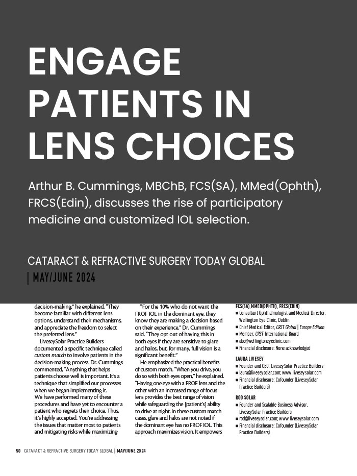 Article-Cover-Engage-Patients-in-Lens-Choices-LiveseySolar-laser-eye-surgery-marketing