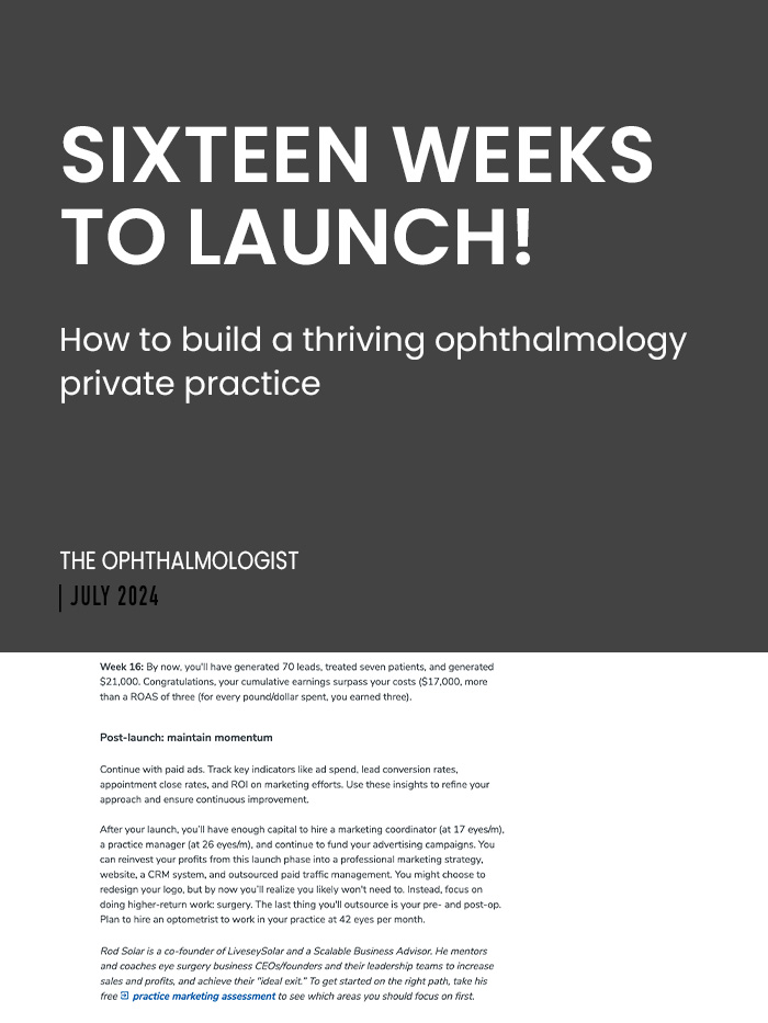 Article-Cover-Sixteen-Weeks-to-Launch!-LiveseySolar-laser-eye-surgery-marketing
