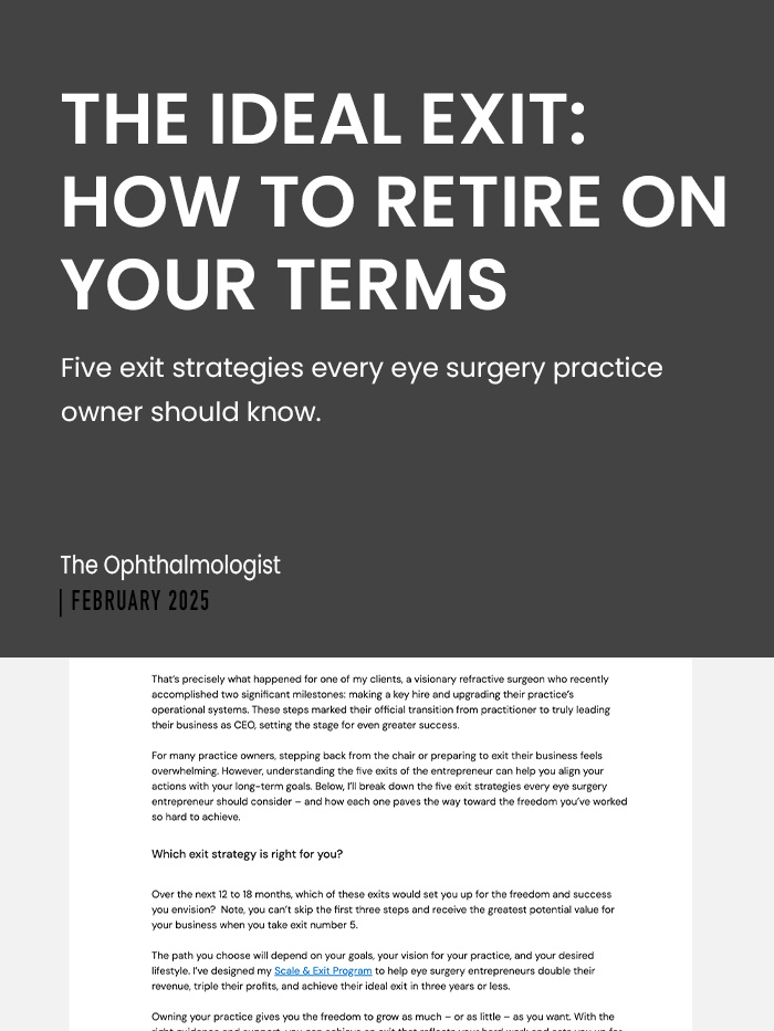 Article-Cover-The Ideal Exit-How to Retire on Your Terms-LiveseySolar-laser-eye-surgery-marketing