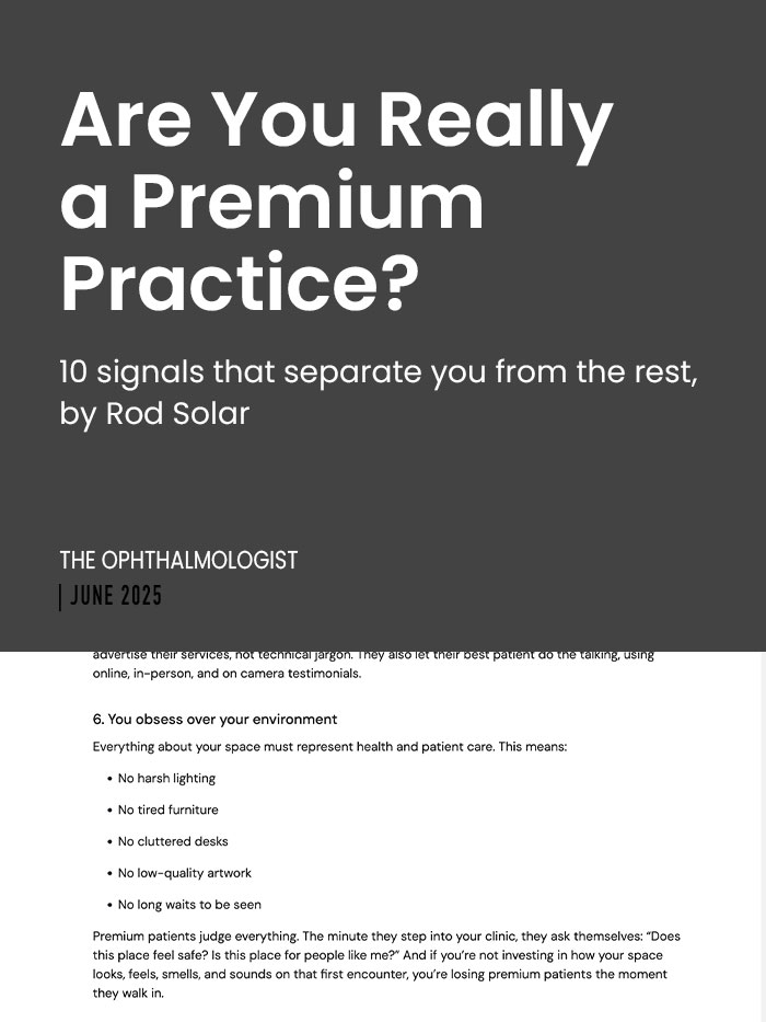 Article-Cover-Are You Really a Premium Practice?-LiveseySolar-laser-eye-surgery-marketing