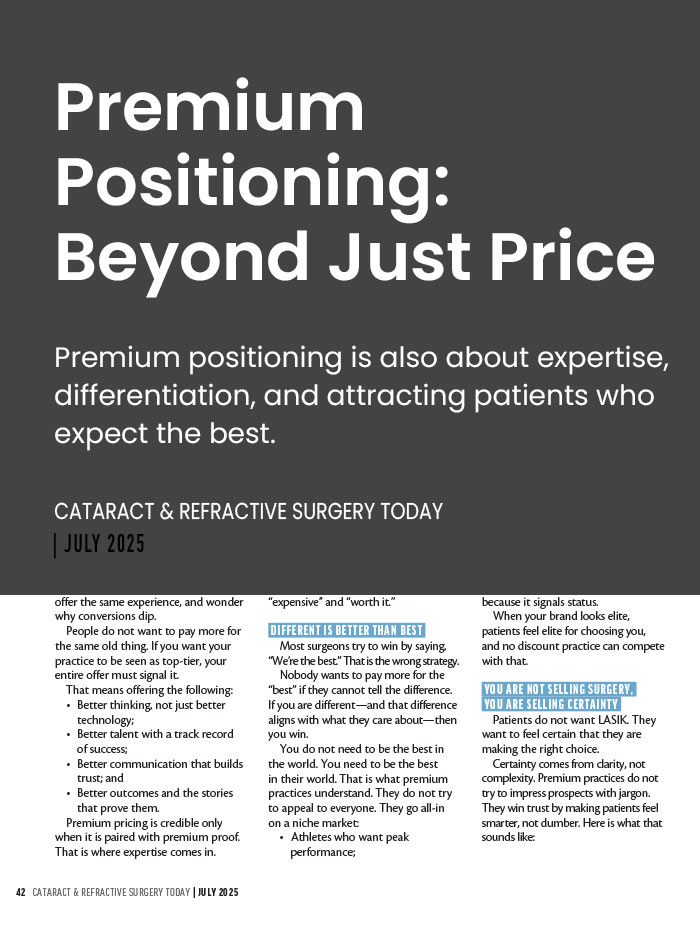 Article-Cover-Premium-Positioning-Beyond-Just-Price-LiveseySolar-laser-eye-surgery-marketing